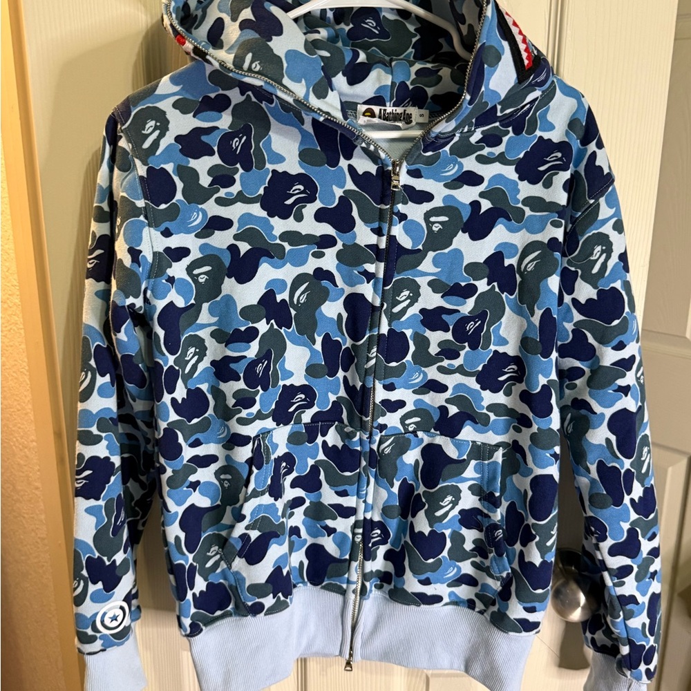 Bape Blue Camo Hoodie